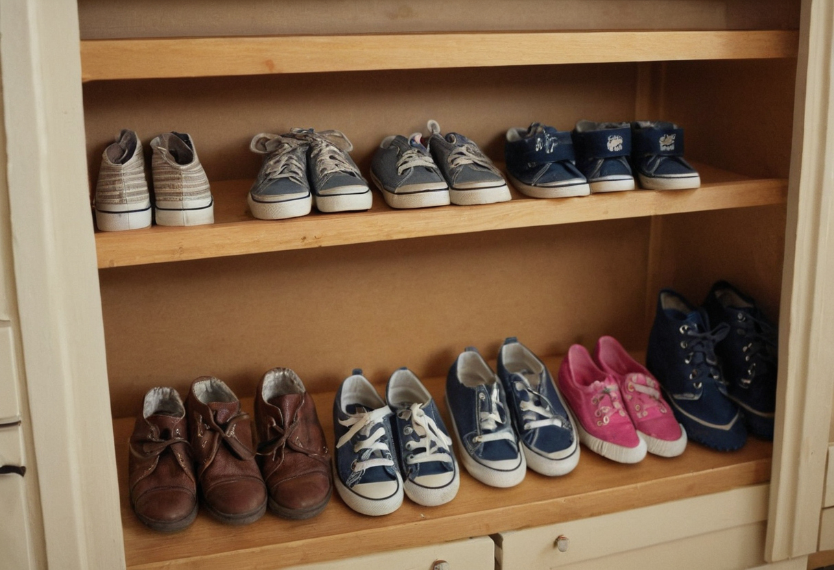 Practical visual for A shoe organizer for closet use works only when it matches entry habits, school gear, and cleaning routines